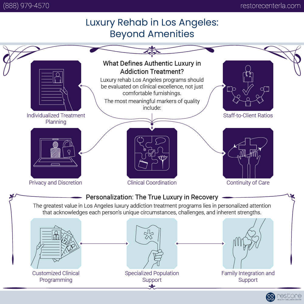 Luxury Rehab in Los Angeles: Personalized Treatment Beyond Amenities Infographic